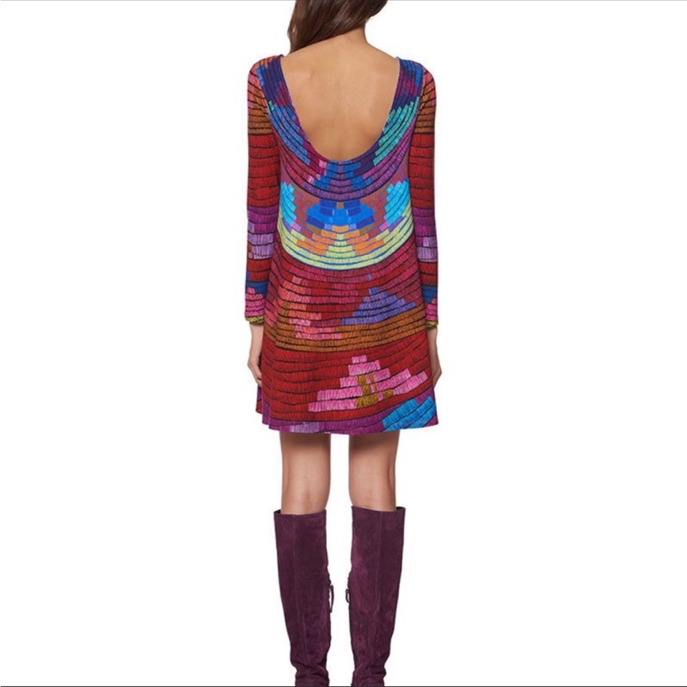 MARA HOFFMAN RADIAL SWING MINI DRESS IN RASPBERRY - Picture 3 of 14